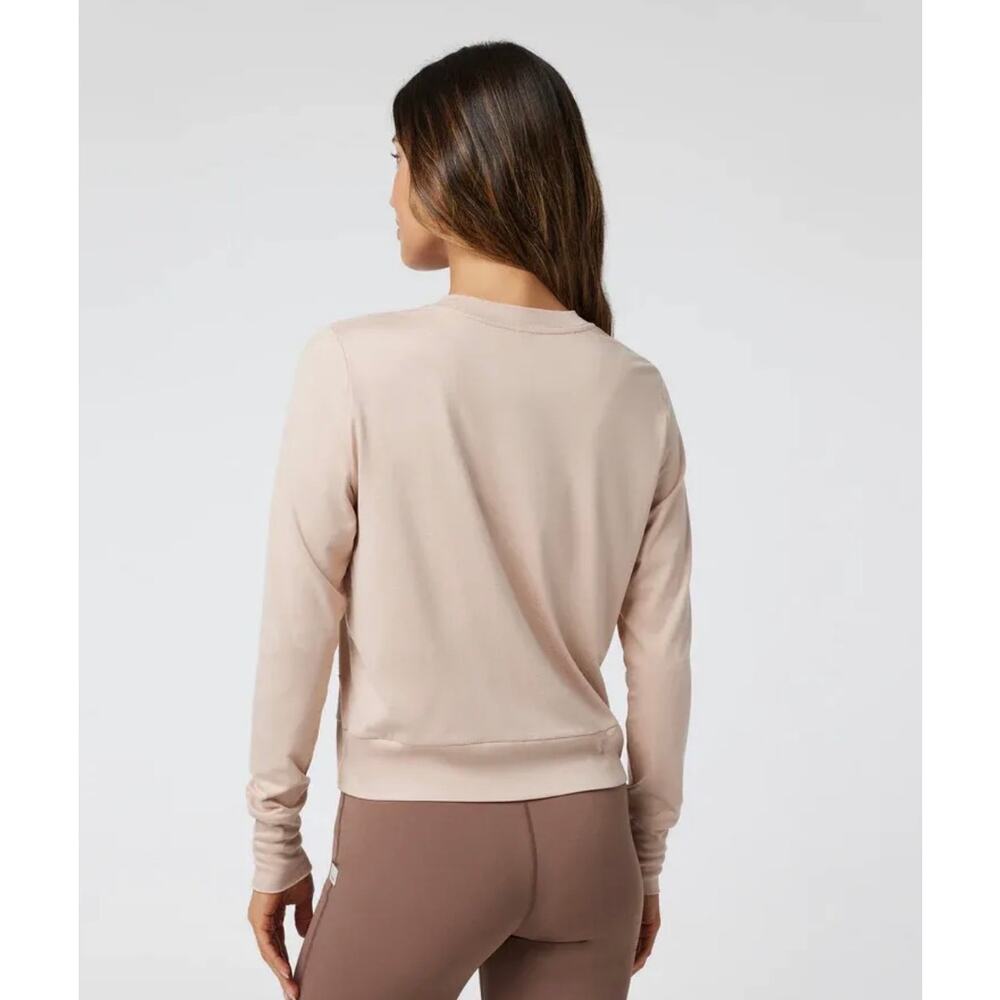 Vuori Women’s Daydream Crew Small Rosewater Heather Long Sleeve NWOT - Picture 2 of 10